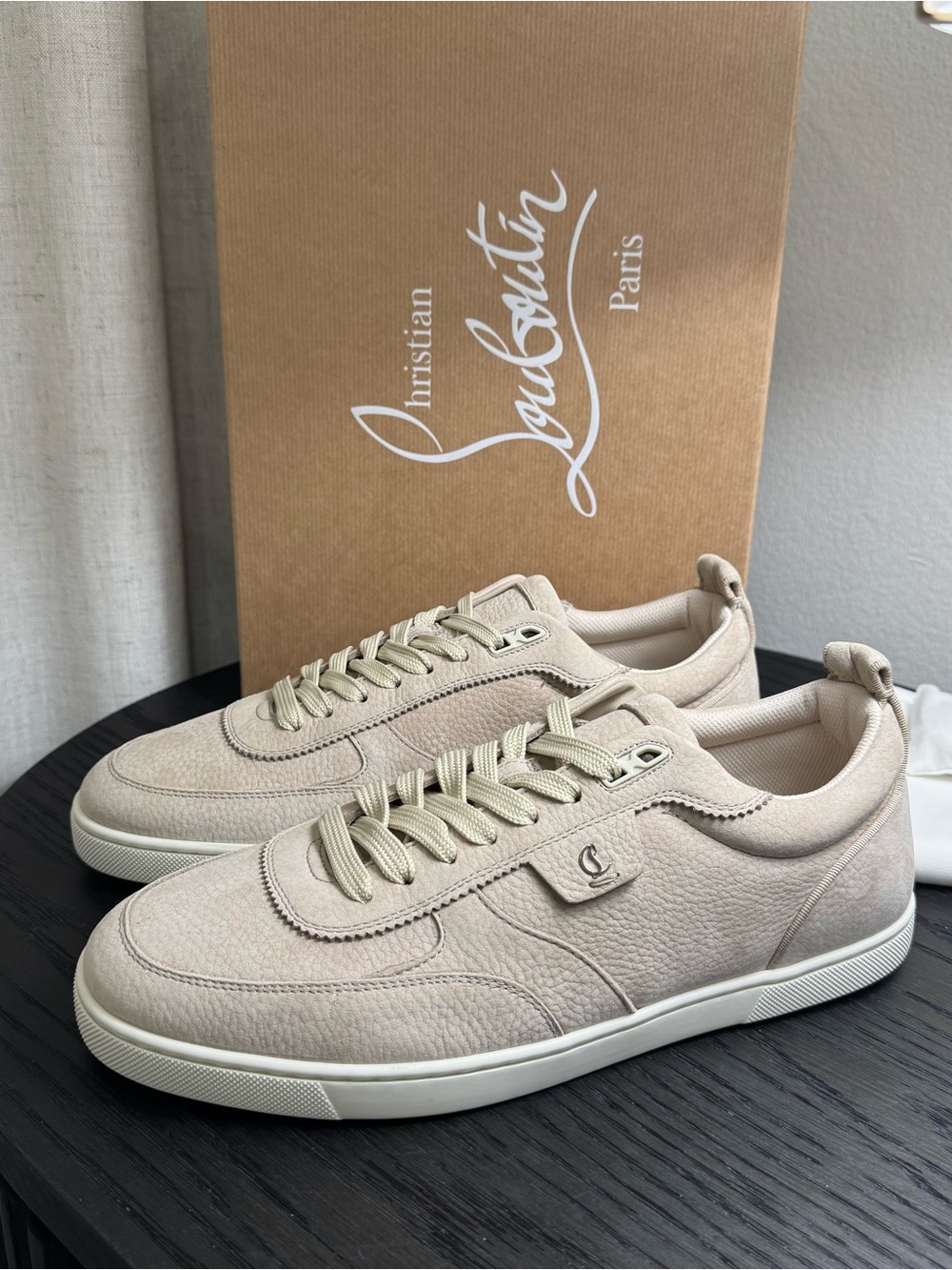 Christian Louboutin Tutti Rui Sneakers Leather Beige 42